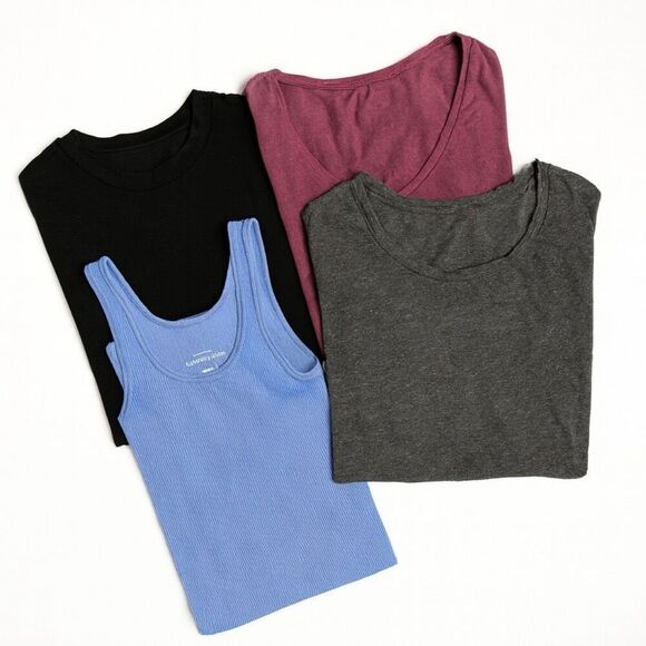 Women’s Basics Layering Bundle – 4 Pieces | J.Crew, Ann Taylor Loft, Vintage | S - Picture 1 of 6